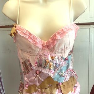 Cinema bustier top, incredible detail, sz1 Italian